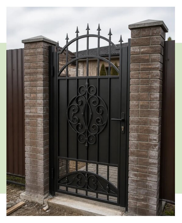 Изготовление и монтаж кованой калитки под ключ в Сосновоборске